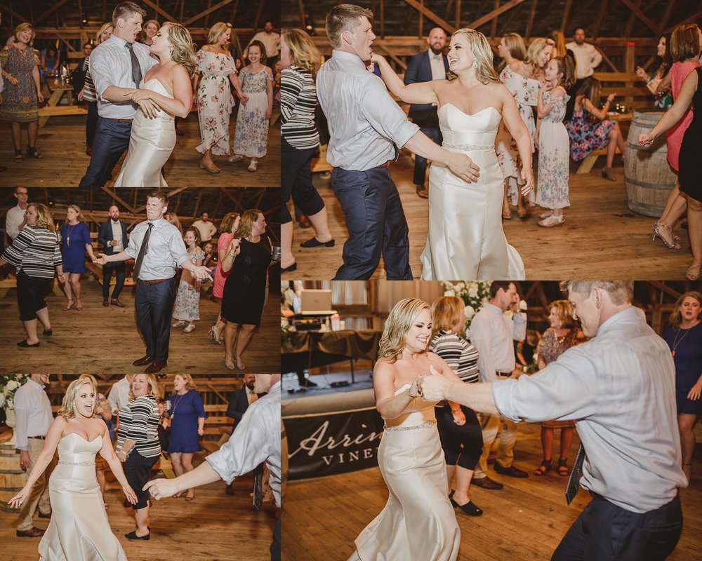 Benji and Ayn Marie on the dance floor during their reception