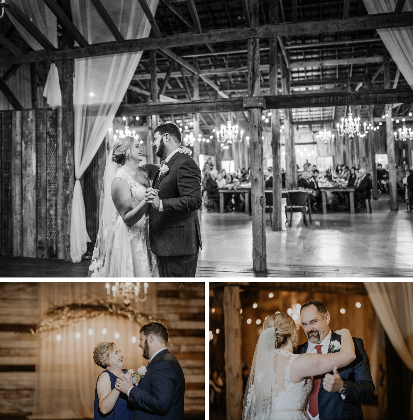 The bride and groom's first dance at meadow Hill Farm.