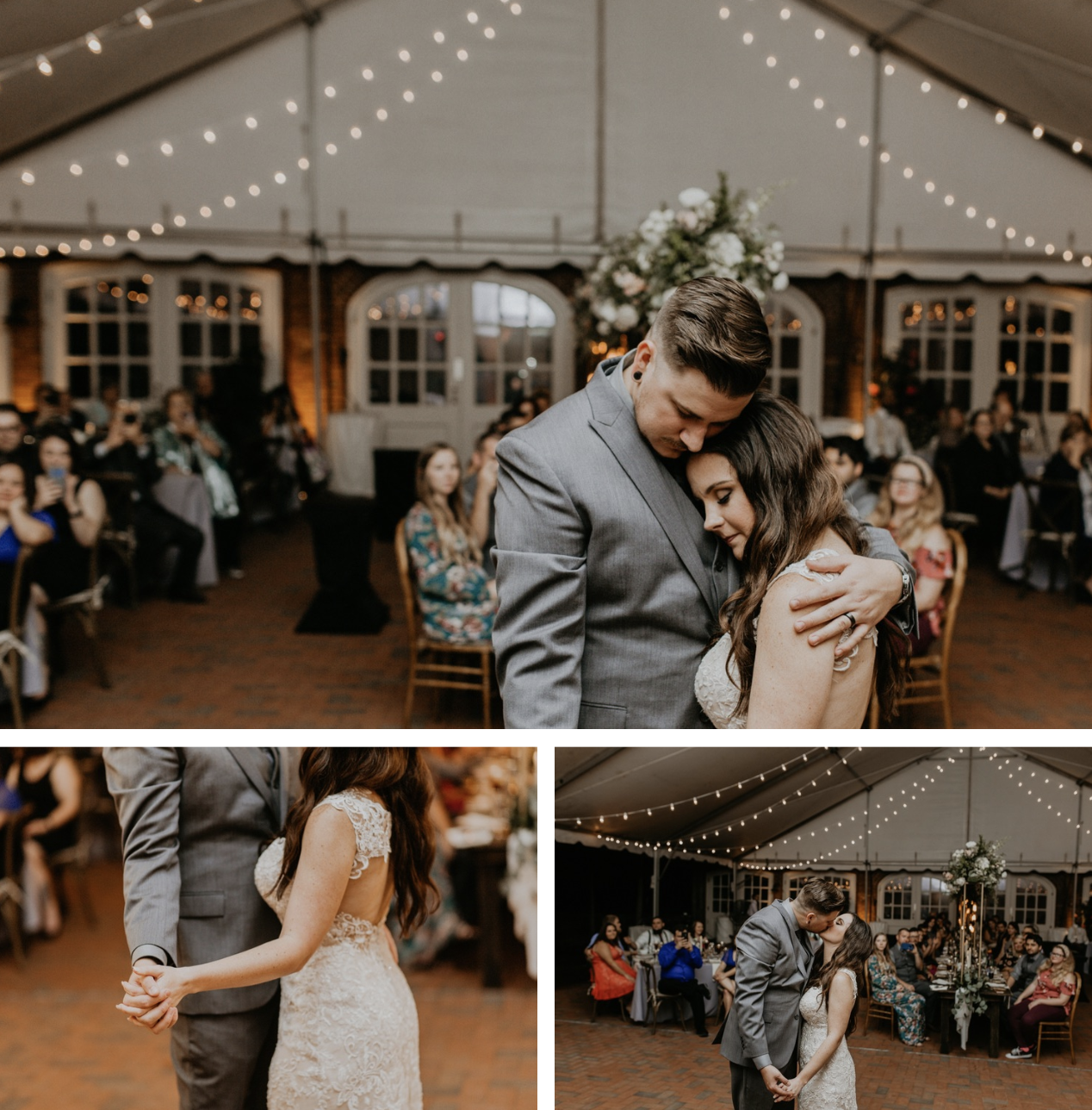 The bride and groom's first dance as husband and wife at Cheekwood.