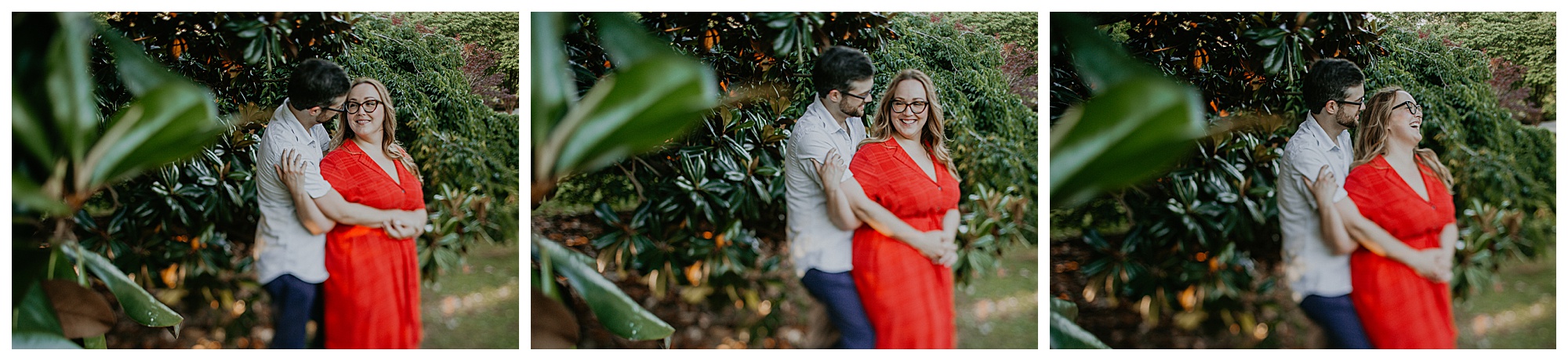 Engaged_couple_by_magnolia_tree_at_Centennial_Park.