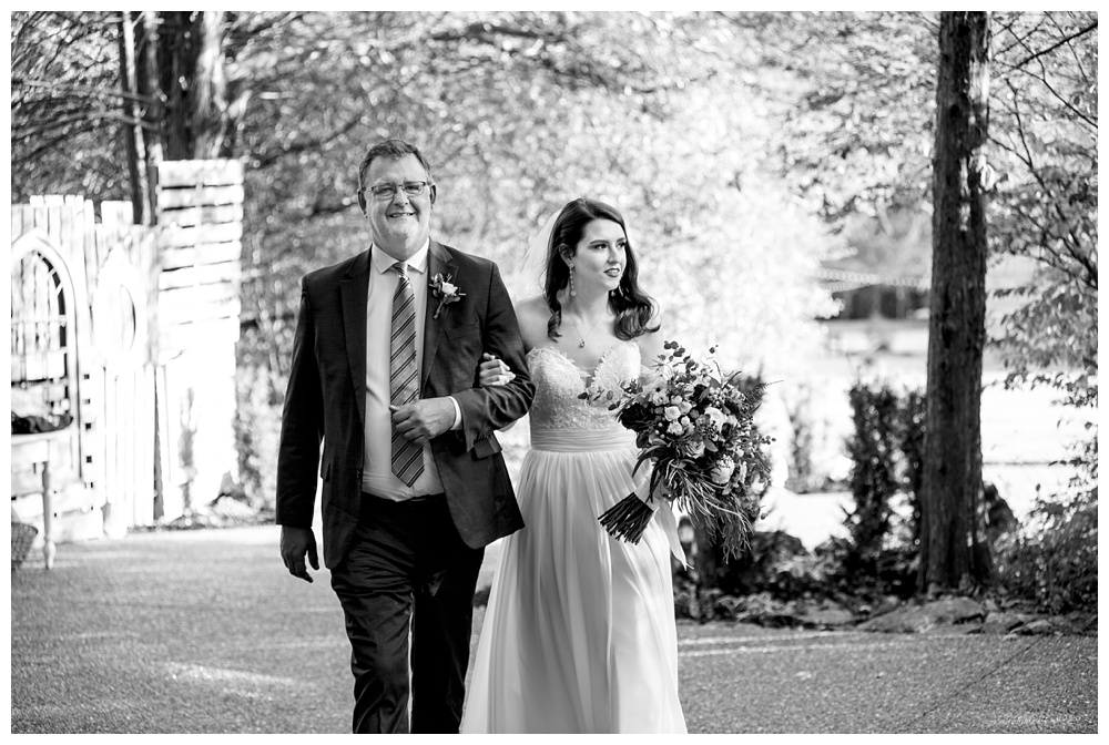 the bride and her dad walking up the aisle, nashville wedding photographer, nashville wedding, nashville Tennessee wedding, intimate wedding, Drakewood Farm, intimate nashville wedding, intimate outdoor wedding, intimate backyard wedding, intimate elopement, Tennessee elopement